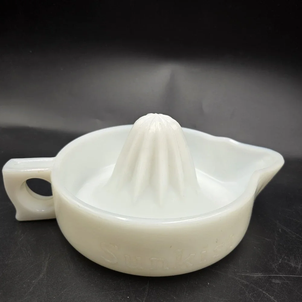Vintage 1950's White Milk Glass 